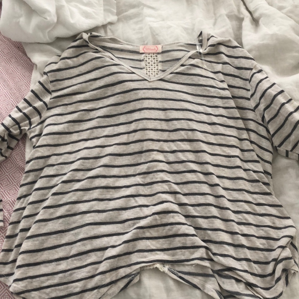Creme stripped Long sleeve